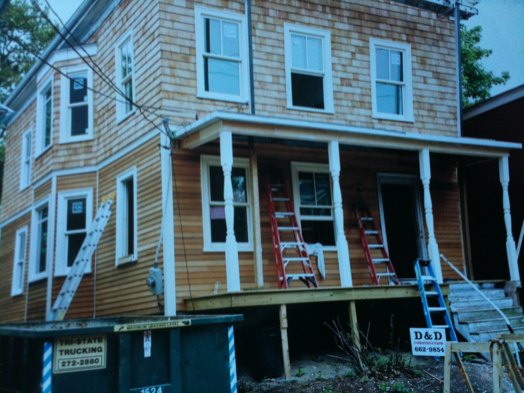 On-going house construction